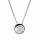 Серебряное колье АЛЬКОР 06-3150/00ГХ-00 с горным хрусталём