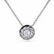 Серебряное колье АЛЬКОР 06-3151/00ГХ-00 с горным хрусталём