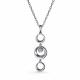 Серебряное колье АЛЬКОР 06-3163/000Б-00 с бриллиантом