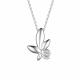 Серебряное колье АЛЬКОР 06-3180/000Б-00 с бриллиантом