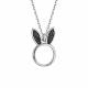 Серебряное колье АЛЬКОР 06-3208/0КЦ1-17 с фианитом