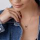 Серебряное колье АЛЬКОР 06-3208/0КЦ1-17 с фианитом