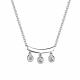 Серебряное колье АЛЬКОР 06-3223/00СВ-00 с фианитом
