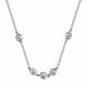 Серебряное колье АЛЬКОР 06-3224/00СВ-00 с фианитом