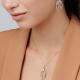 Серебряное колье АЛЬКОР 06-3232/00ЦТ-00 с цитрином