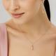 Серебряное колье АЛЬКОР 06-3235/0ТМК-00 с фианитом и ювелирным кристаллом