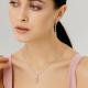 Серебряное колье АЛЬКОР 06-3235/0ТМК-00 с фианитом и ювелирным кристаллом