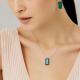 Серебряное колье АЛЬКОР 06-3236/ЮСТЛ-00 с ювелирным кристаллом