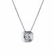 Серебряное колье АЛЬКОР 06-3241/000Б-00 с бриллиантом