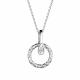 Серебряное колье АЛЬКОР 06-3245/000Б-00 с бриллиантом