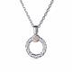 Серебряное колье АЛЬКОР с золотой накладкой и бриллиантом 06-3265/000Б-00
