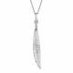Серебряное колье АЛЬКОР 06-3278/000Б-00 с бриллиантом