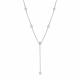 Серебряное колье АЛЬКОР с золотой накладкой и бриллиантом 06-3285/000Б-00