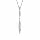 Серебряное колье АЛЬКОР 06-3310/00КЦ-00 с фианитом
