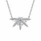 Серебряное колье АЛЬКОР 06-3313/00КЦ-00 с фианитом