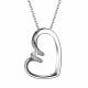 Серебряное колье АЛЬКОР 06-3384/00КЦ-00 с фианитом