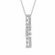 Серебряное колье АЛЬКОР 06-3463/00КЦ-00 с фианитом