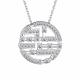 Серебряное колье АЛЬКОР 06-3464/00КЦ-00 с фианитом