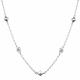 Серебряное колье АЛЬКОР 06-3536/00СВ-00 с фианитом