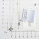 Серебряное колье АЛЬКОР с золотой накладкой и бриллиантом 06-3714/000Б-00