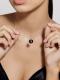 Серебряное колье АЛЬКОР 06-3821/00ОН-00 с фианитом и ониксом