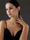 Серебряное колье АЛЬКОР 06-3822/00ГХ-00 с фианитом и горным хрусталём