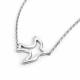 Серебряное колье АЛЬКОР 06-4331/000Б-00 с бриллиантом