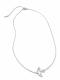 Серебряное колье АЛЬКОР 06-4331/000Б-00 с бриллиантом