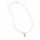 Серебряное колье АЛЬКОР 06-4463/00ТБ-00 с топазом и фианитом