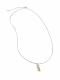 Серебряное колье АЛЬКОР 06-4463/00ЦТ-00 с фианитом и цитрином