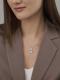 Серебряное колье АЛЬКОР 06-4623/00ЦТ-00 с цитрином
