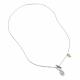 Серебряное колье АЛЬКОР 06-4623/00ЦТ-00 с цитрином