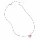 Серебряное колье АЛЬКОР с бриллианитом 06-4768/0БТ5-00