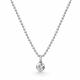Серебряное колье АЛЬКОР 06-4905/00КЦ-00 с фианитом