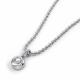 Серебряное колье АЛЬКОР 06-4905/00КЦ-00 с фианитом