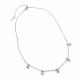 Серебряное колье АЛЬКОР 06-4945/00КЦ-00 с фианитом