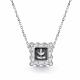 Серебряное колье АЛЬКОР 06-4955/00КЦ-17 с фианитом
