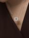 Серебряное колье АЛЬКОР 06-4955/00КЦ-17 с фианитом
