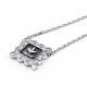 Серебряное колье АЛЬКОР 06-4955/00КЦ-17 с фианитом