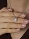 Серебряное колье АЛЬКОР 06-5029/00ГХ-00 с фианитом и горным хрусталём