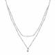 Серебряное колье АЛЬКОР 06-5030/0ЖСВ-00 с жемчугом