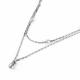 Серебряное колье АЛЬКОР 06-5030/0ЖСВ-00 с жемчугом