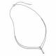 Серебряное колье АЛЬКОР 06-5178/00СВ-00 с фианитом