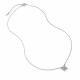 Серебряное колье АЛЬКОР 06-5190/001М-00 с фианитом и муассанитом