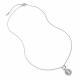 Серебряное колье АЛЬКОР с золотой накладкой и бриллиантом 06-5249/000Б-00