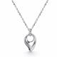 Серебряное колье АЛЬКОР 06-5359/000Б-00 с бриллиантом