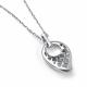 Серебряное колье АЛЬКОР 06-5359/000Б-00 с бриллиантом