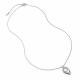 Серебряное колье АЛЬКОР 06-5359/000Б-00 с бриллиантом