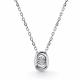 Серебряное колье АЛЬКОР 06-5742/000Б-00 с бриллиантом
