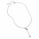 Серебряное колье АЛЬКОР 06-5772/ГХХР-00 с хризолитом и горным хрусталём